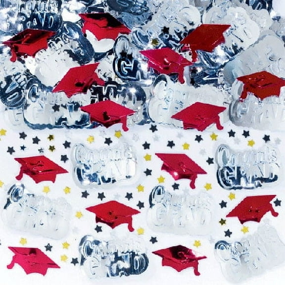 Apple Red Congrats Grad Confetti