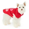 thumbnail image 5 of Vibrant Life Valentine's Pet Hoodie for Dogs, Conversation Hearts, Red, Extra Small, 5 of 10