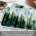 thumbnail image 5 of Highland Home "Foggy Tree Line" 4-Pack Reversible Easy Care Plastic Placemats, 5 of 7