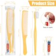 thumbnail image 3 of YWC-20 Pack Yellow Disposable Toothbrushes Bulk with Toothpaste and Comb Individually Wrapped Bulk Disposable Travel Size Toiletries Kit Homeless Care Package Supplies for Travel Hotel Charity, 3 of 4