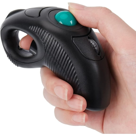 Wireless USB Handheld Finger Trackball Mouse with