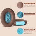 thumbnail image 3 of Almohadillas Aurivor Replace para auriculares Bose QC 35 ii, color marrón, 3 of 8