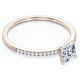 thumbnail image 2 of JeenMata Anillo de Compromiso de Corte Princesa de 1,5 Quilates con Engaste de Garras en Baño de Oro Rosa de 18 K sobre Plata, 2 of 5