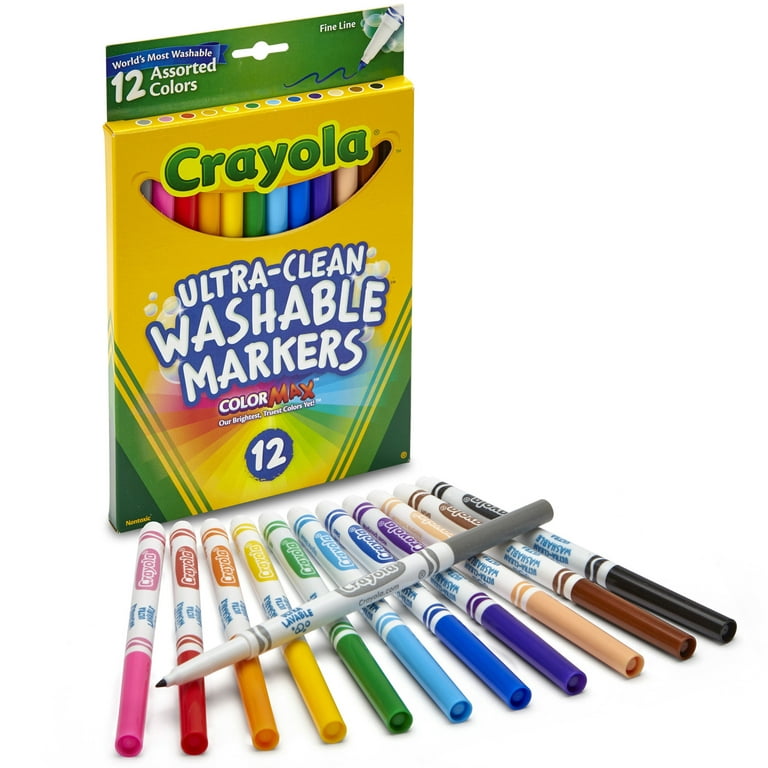 Crayola Doodle Draw Markers Ultra Fine Point Assorted Colors Pack