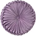 thumbnail image 1 of Round Throw Pillow Velvet Floor Pillows Home Decoration Pleated Round Pillow Cushion For Couch Chair Bed Car Lavender, 1 of 4