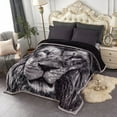 thumbnail image 4 of JML Lion And Eagle Printed Winter Blanket Korean Style Blanket 85" x 93", 4 of 5