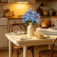 thumbnail image 4 of SLYNSHome Lily Artificial Flowers Bouquet Blue Lilies Silk Faux Flowers Fake Floral Lily Bouquet for Office Home Decor, 4 of 8