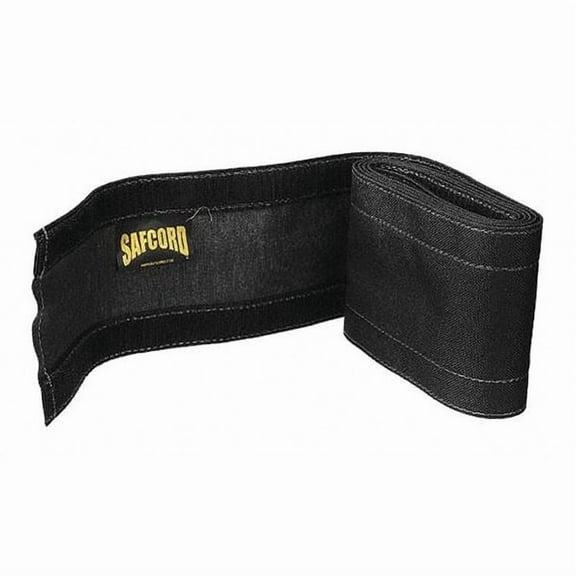 Safcord Cable Protector, 6 ft L, 4 in W, 1 Channel, Nylon, Black ECC-BLACK6