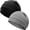 2pcs- Black, Light Gray, variant on 97% Cotton Skull Cap Beanies for Men Women, Breathable Helmet Liner Sleep Hat