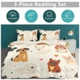 thumbnail image 6 of Duvet Cover Queen Size Cute Dog 3 Pcs Duvet Cover Set Bedding Sets Queen Soft Breathable, 6 of 6
