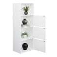 thumbnail image 3 of Convenience Concepts Xtra Storage Three-Door Bookcase in White Wood Finish, 3 of 5