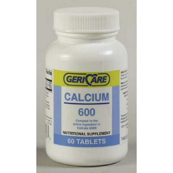 McKesson Brand Calcium Supplement 600 mg Strength Caplet, 60 per Bottle