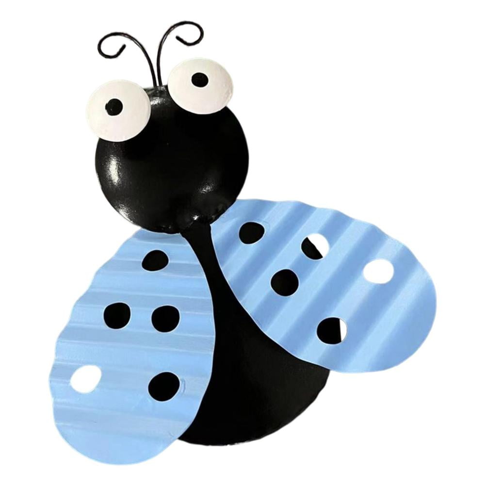 Ladybug Metal Wall ArtCute Ladybugs Garden Decor Hanging for Outside