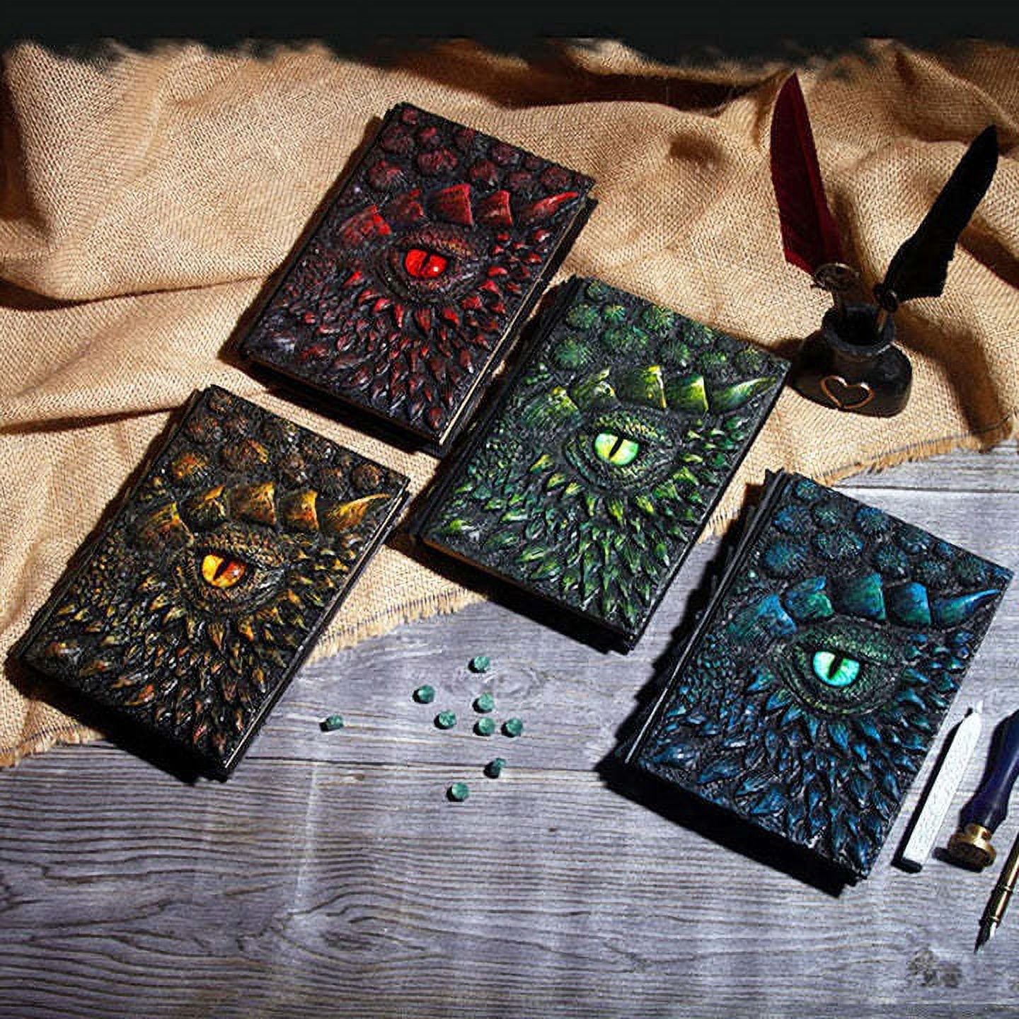 NWJ New Deluxe Animated Dragon Book - A5 Resin Craft Notebook