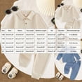 thumbnail image 3 of HFHAPW Baby Boy Clothes Fall Winter Outfits Waffle Solid Color Long Sleeve Waffled Sweatshirt Pants 2Pcs Fall Clothing Set 0 6 12 18 Months 2T 3T 4T 5T 6T 7T 8T 9T(Beige,2-3 Y), 3 of 5