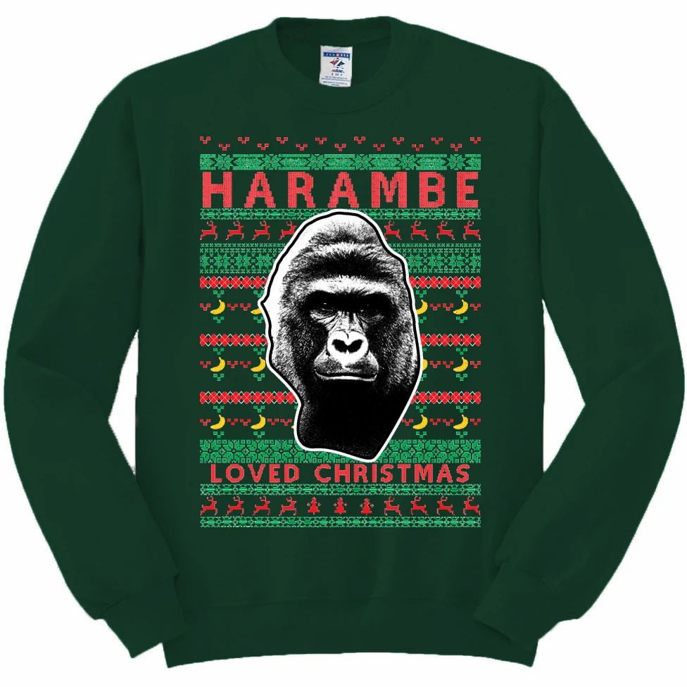 gorilla christmas sweater