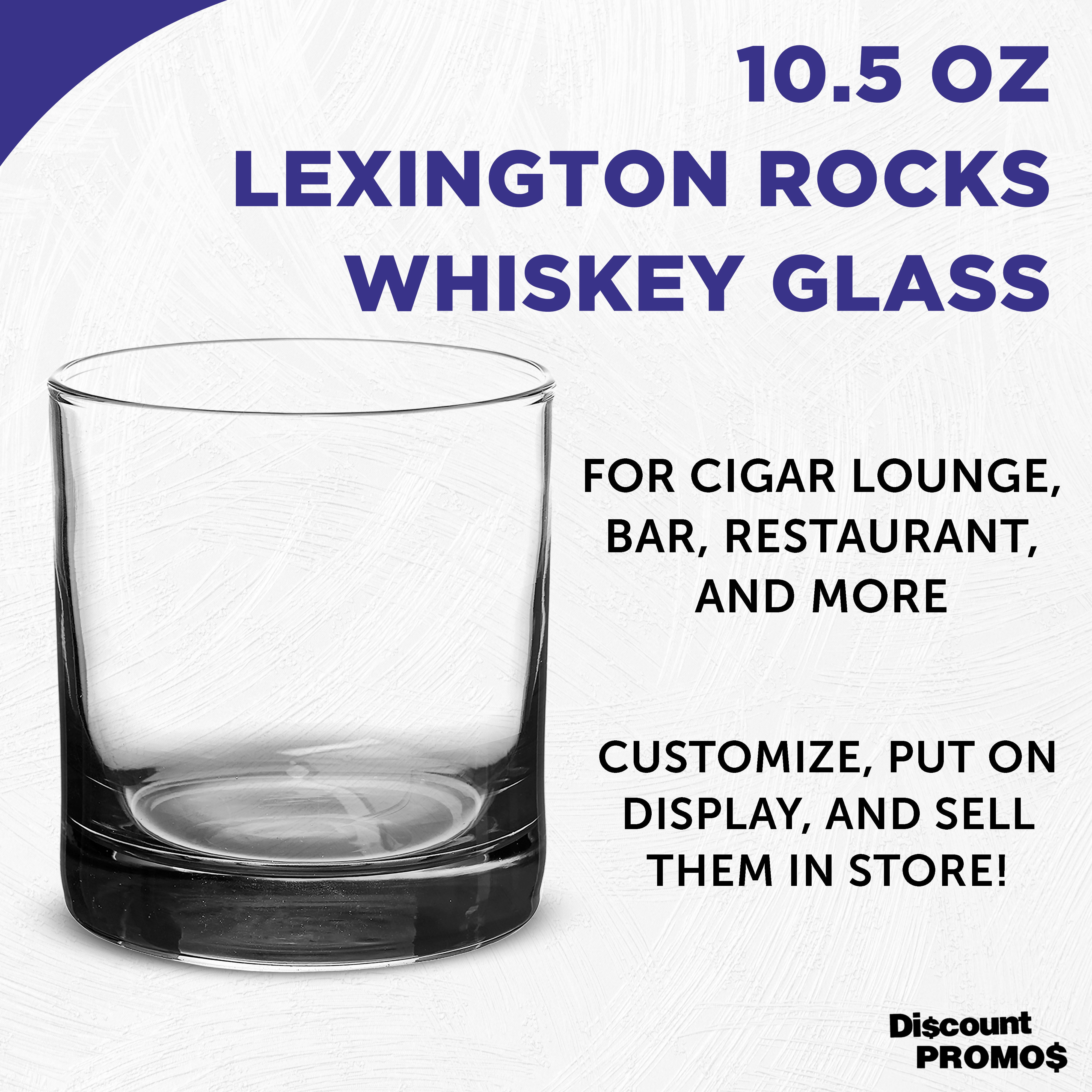 10.5 Oz Lexington Rocks Whiskey Glass 112615