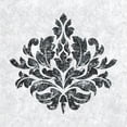thumbnail image 3 of Lee C 15x15 Black Modern Framed Museum Art Print Titled - Textured Damask I on white, 3 of 5
