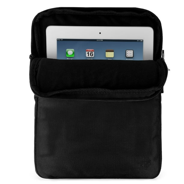 Bpc Professional Crossbody Sling Bag 10 Inch Tablet Sleeve Case For Ipad 9.7 Ipad Air Galaxy Tab S6 Black 10 Inch