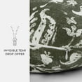 thumbnail image 6 of Noble Linens Elegant Cotton Decor Throw Pillow in Distressed Floral Pattern, 6 of 8