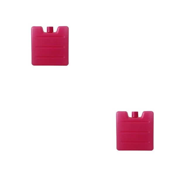 Naiovety Caja de hielo reutilizable, paquete de congelador de carne para mantenimiento fresco portátil, bloque enfriador de bebidas para acampar, Rojo 2piezas Naiovety CBP274497