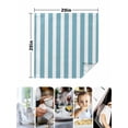 thumbnail image 5 of Cloth Napkins Set of 6 - 20x20 Inches, Aqua Striped Washable Reusable Table Napkins, Modern Farmhouse Blue White Stripes Soft & Absortbent Dining Napkin for Party Wedding Hotel Restaurant, 5 of 8