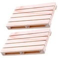 thumbnail image 5 of NUOLUX 2Pcs Household Decor Wooden Heat Resistant Coasters for General Users, 5 of 8