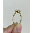 thumbnail image 4 of DBESTSTUDIOS Pear Diamond Wedding Ring Bezel Set Bridal Anniversary Jewelry Solitaire Pear Cut Gemstone Ring March Birthstone Simple Gift For Her, 4 of 4