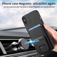 thumbnail image 6 of Allytechgroup Cards Holder Back Case for iPhone XS Max, Vintage PU Leather TPU Shockproof Slim Kickstand Anti-Drop Protective Wallet Phone Case Cover for Apple iPhone XS Max, Black, 6 of 8