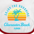 thumbnail image 4 of Inktastic Summer Enjoy the Sunshine Clearwater Beach Florida in Blue Boys or Girls Baby Bib, 4 of 4