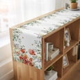 thumbnail image 6 of Table Runners 72 Inches Long Dress Scarves, Red Poppy Farmhouse Kitchen Table Runner, Coffee Tablerunners, Spring Farmhouse Country Flower Leaf Plant 14x72 Inch, 6 of 9