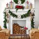 thumbnail image 4 of Adorno navideño de tela con forma de flor | Flor de Pascua de imitación dorada con lentejuelas de terciopelo | Decoración navideña para el hogar: árbol, pared, puerta, ventana, 4 of 6