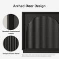 thumbnail image 4 of win2win 65" Fluted Sideboard Buffet Cabinet with Storage, Modern Credenza, Black, 4 of 10