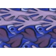 thumbnail image 1 of Ahgly Company Indoor Rectangle Patterned Denim Dark Blue Area Rugs, 3' x 5', 1 of 6