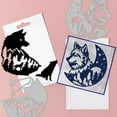 thumbnail image 3 of 1set Wolf Carbon Steel Cutting Dies Stencils for Scrapbooking Photo Album Decorative Embossing Paper Card Wolf 115~120x110x0.8mm 2pcs/set, 3 of 8