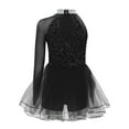 thumbnail image 2 of SiiRoh Girls Shiny Sequin Ballet Tulle Skirted Leotard Jazz Dance Outfit One Piece Jumpsuit Gymnastics Bodysuit Black 16, 2 of 4