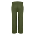 thumbnail image 6 of Mens Cargo Pants Classic Fit Pants Cotton Mens Work Pants Casual Elastic Waist Men Pants Olive Green, 6 of 8