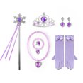 thumbnail image 2 of Girls Princess Dress Deluxe Queen Dress Up Kids Halloween Christmas Party Costumes Outfit Set for Birthday Cosplay, 2 of 7