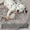 thumbnail image 4 of Plush Paw Shaped Calming Pet Bed, Medium Size Donut Cushion with Non-Slip Bottom, Machine Washable Soft Teddy Bear Bed for Small Medium Dogs & Cats, 4 of 7