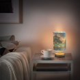thumbnail image 6 of Lamp Printed Gifts Table Lamp USB Bedside Desk Nightstand Lamp Wood Base for Bedroom Living Room Office Desk College Dorm Beautiful Glowing Deer, 6 of 7