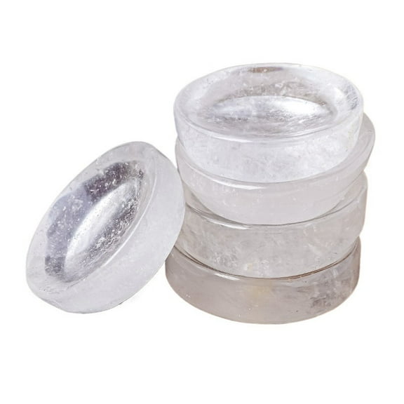 Natural Clear Quartz Crystal Bowl, Handcrafted Gemstone Dish for Home Decor and Energy Healing  6A