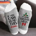 thumbnail image 2 of NMMUED Christmas Socks Christmas Clothes for Women Breathable Socks Women Christmas Stockings Crew Socks for Women Holiday Socks Womens Crew Socks White One Size, 2 of 3
