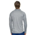 thumbnail image 3 of Expert Brand Men's Drimax Dri Fit Athletic Half Zipper Training Jacket, Heather Charcoal, XS, 3 of 5