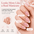 thumbnail image 5 of Morovan French Tip Press On Nails: 160 Pcs Pink Short Almond Fake Nails, Soft Gel False Nail Tips, DIY Nail Art Kit for Women, 16 Sizes, 5 of 9