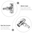 thumbnail image 4 of Portable Dishwasher Faucet Adapter for Home Use Copper Sink Adapter with Good Sealing Effect Compact Size Silver, 4 of 9
