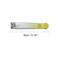 thumbnail image 4 of Unique Bargains 1 Pc Large Gradient Nail Clippers Toenail Clippers Yellow, 4 of 7
