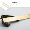 thumbnail image 4 of KAKOWELY 2Pcs Household Brass Rulers Vintage Bookmark Rulers Multi-function Straight Rulers,6.5"X0.67"X0.04", 4 of 5