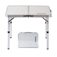 thumbnail image 1 of Mesa de campamento plegable pequeña, 24 pulgadas de largo x 16 pulgadas de ancho con patas de altura ajustable, mesa de comedor de aluminio portátil liviana para interiores y exteriores para picnic, c, 1 of 5