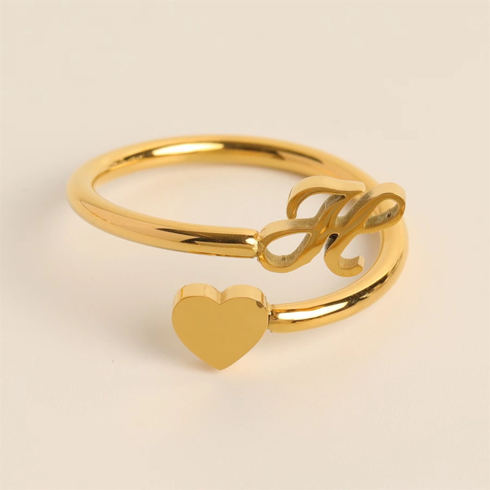 zanvin Gold Initial Letter H Rings For Women Girls Open Letter Ring Stackable Alphabet Ring Jewelry Gifts Jewelry Great Gifts For Less