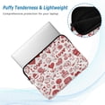 thumbnail image 5 of Quilted Laptop Sleeve for 13-16 Inch Laptops Protective Laptop Case Cover Lightweight Travel & Office Essentials Red Romantic Element Icon, 5 of 8